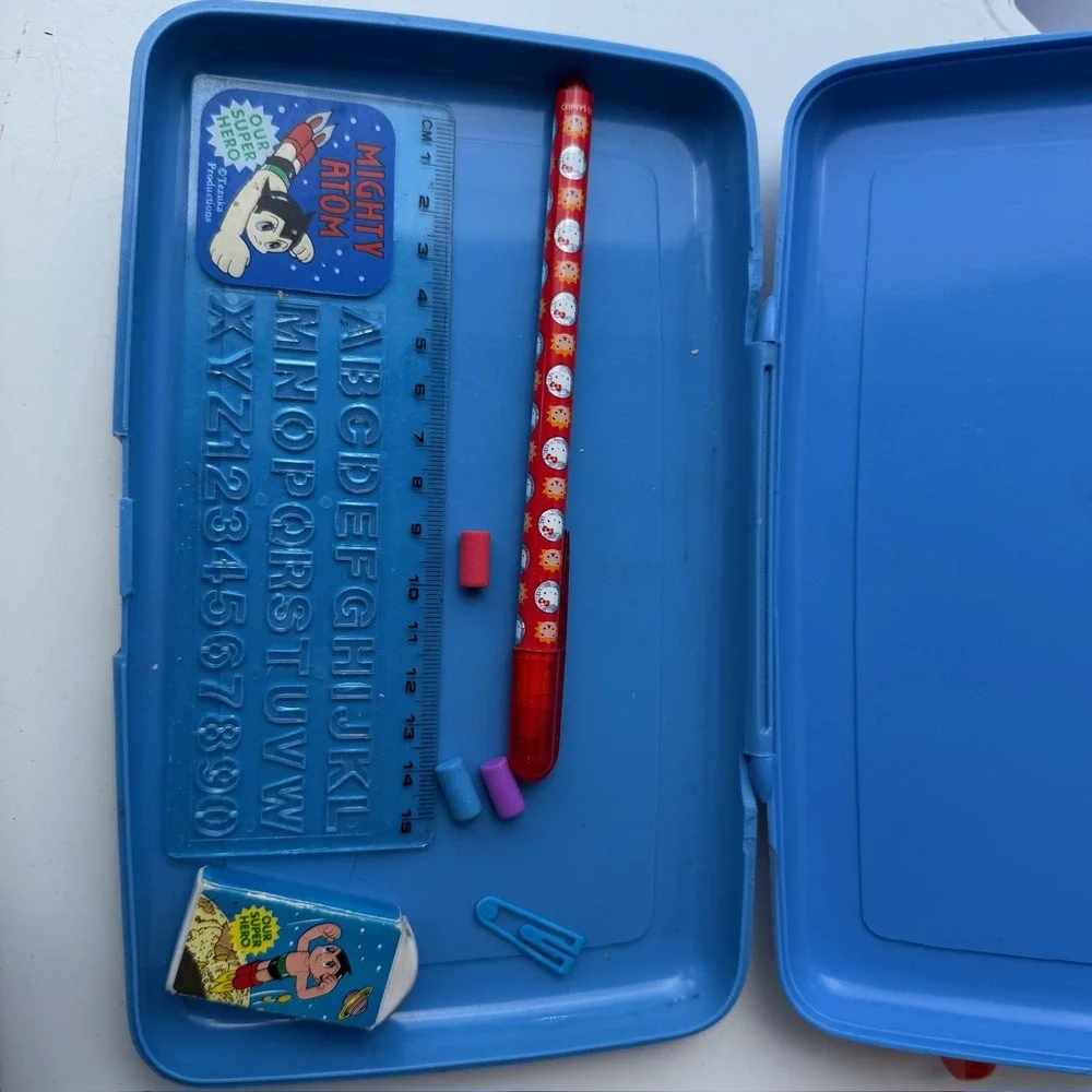Vintage Mighty Atom Astro Boy Stationery Pencil Case Set B-9